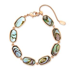 Kendra Scott Millie Bracelet Rose Gold Abalone